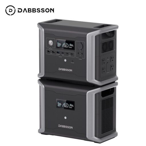 Dabbsson 3030Wh Portable Power Station Solar Generator +Extra Battery Camping RV