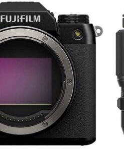 Fujifilm GFX 100S Medium Format Mirrorless Camera, Black with Fujinon GF 80mm f/1.7 R WR Lens, Black