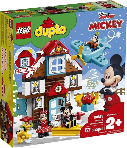 LEGO Duplo #10889 Disney Mickey Mouse's Vacation House - 3 Seasons- Brand New