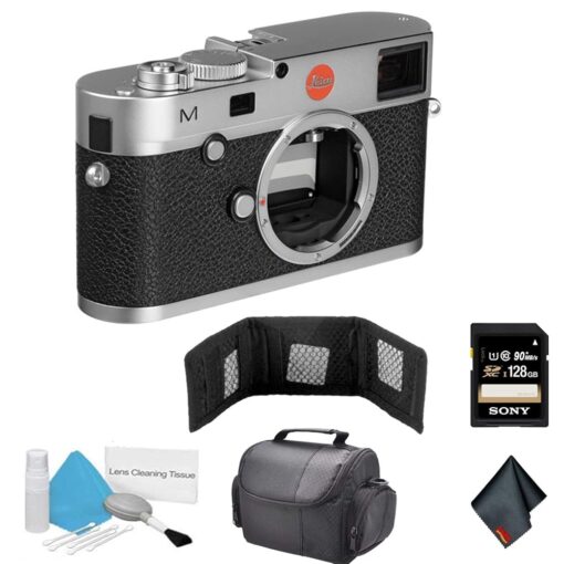 Leica M (Typ 240) Digital Rangefinder Camera (Silver | 10771) Bundle with 128GB Memory Card