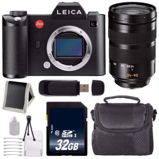 Leica SL (Typ 601) Mirrorless Digital Camera (International Version) + Leica Vario-Elmarit-SL 24-90mm f/2.8-4 ASPH. Lens + 32GB Memory Card Bundle