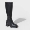 Wild Fable Women's Knee-High Tall Dress Boots Block Heel Memory Foam Insole